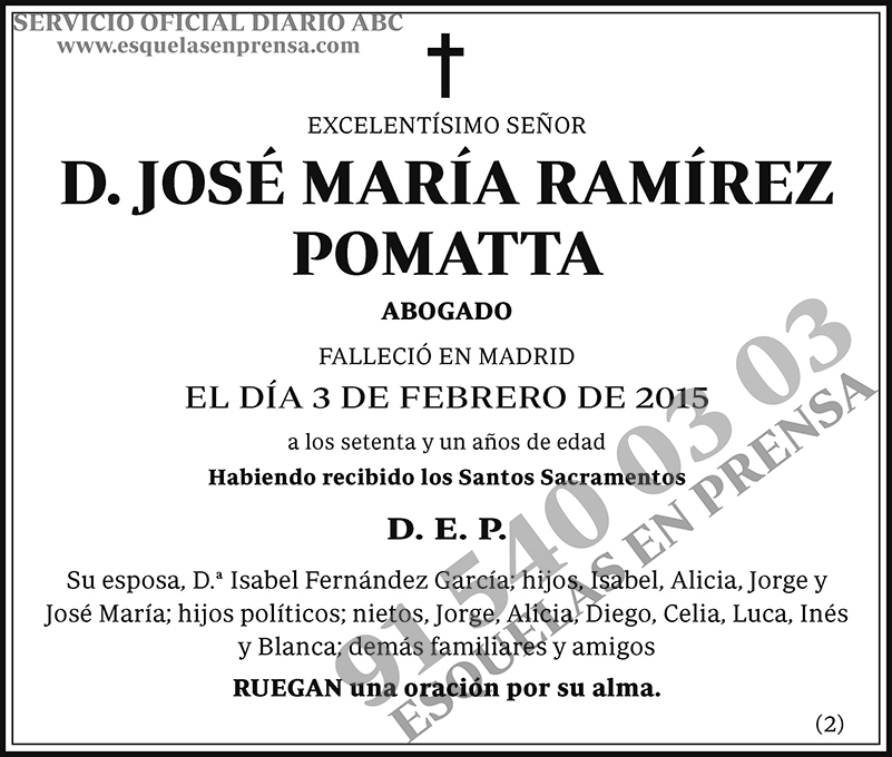 José María Ramírez Pomatta